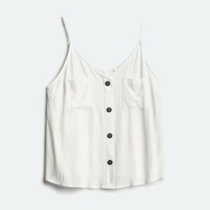E M Rhea Two Pocket Cami | Off-White
